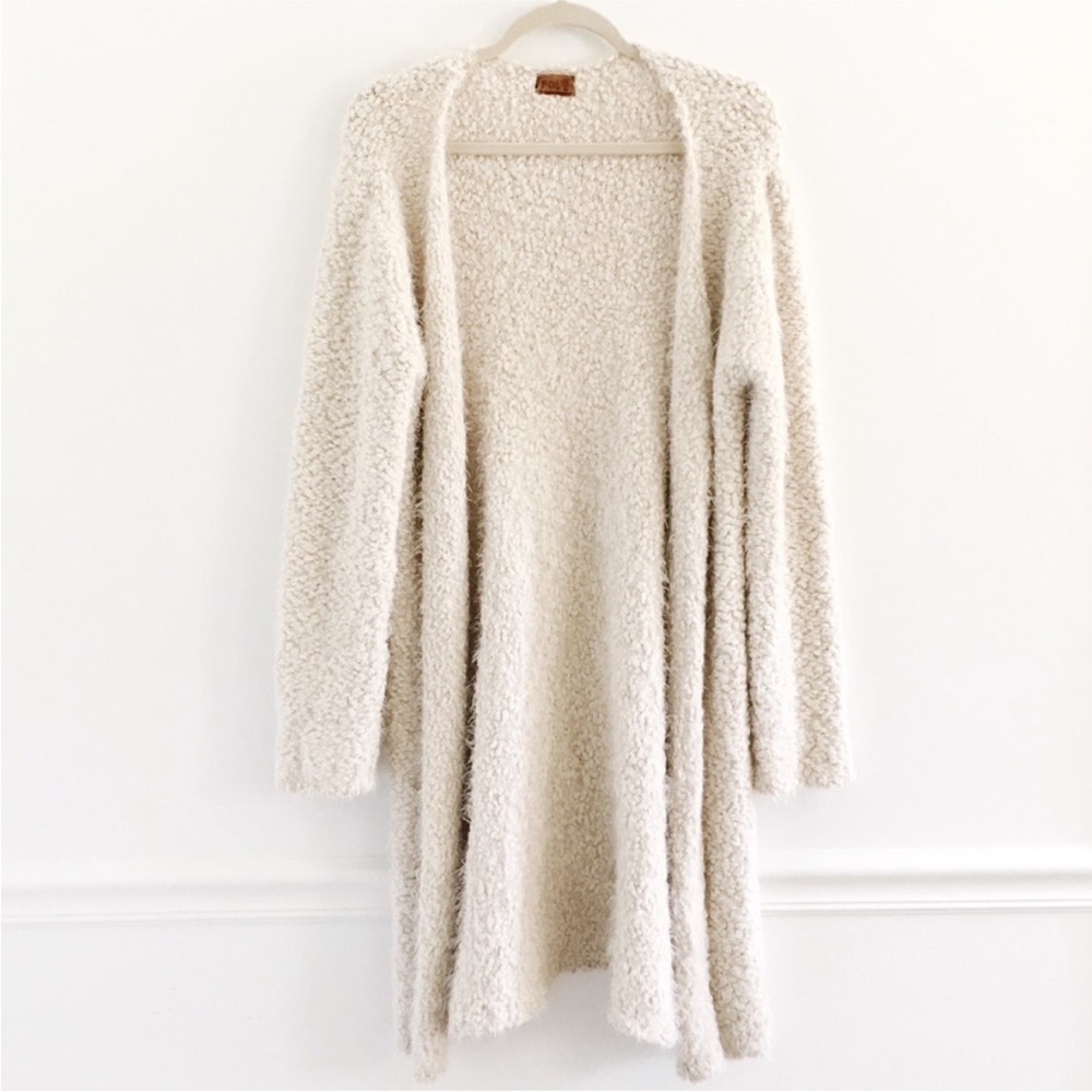POL Fuzzy Mohair Duster Open Cardigan Size Medium